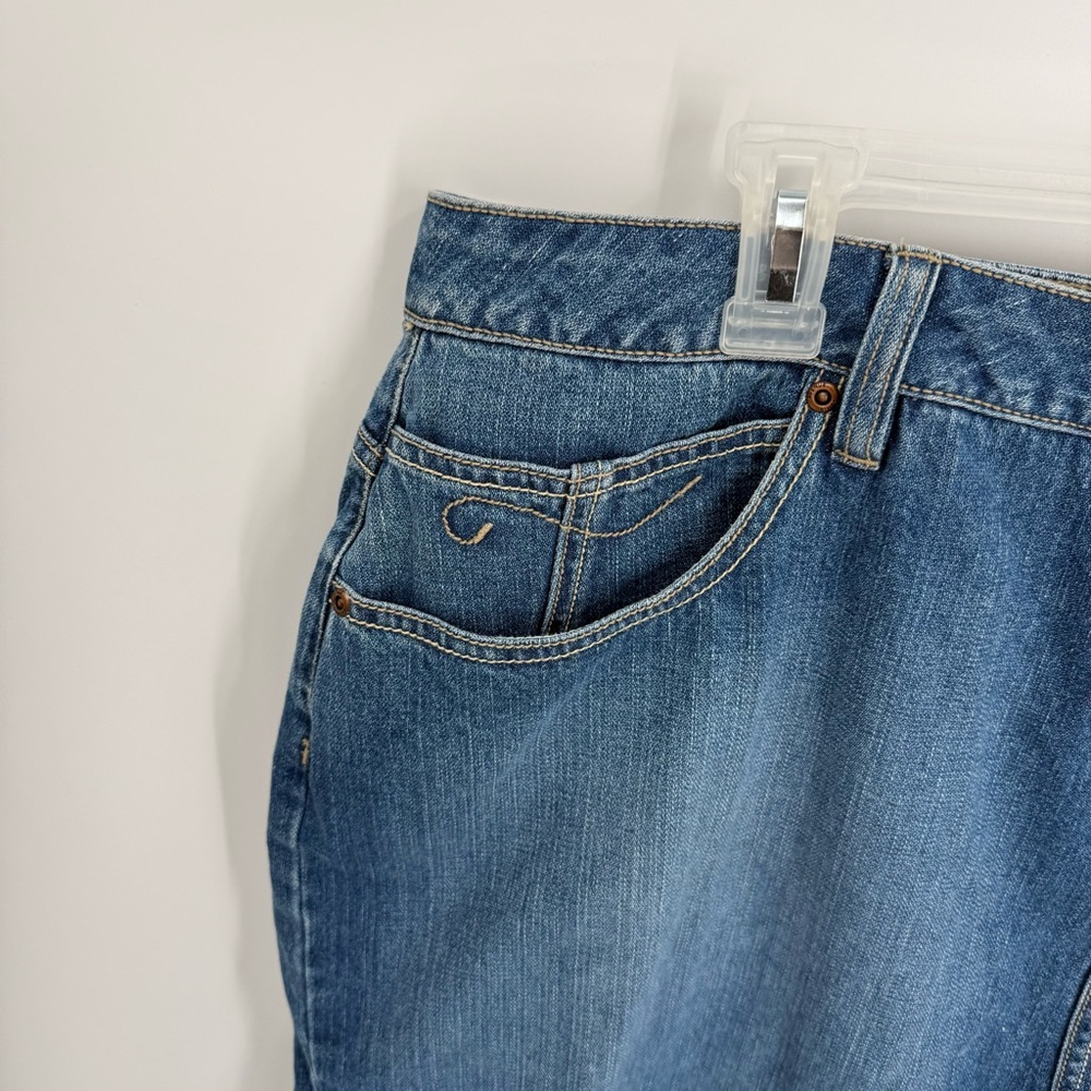 Avenue Blues NWT Tiered Denim Skirt Women's Size 22 Cotton Ruffled Hem Retro - Picture 6 of 10